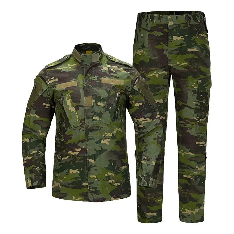 Traje de caza, camisa Multicam, pantalones de escalada, traje Ghillie de combate táctico de camuflaje, uniforme Airsoft para exteriores, trajes Ghillie - imagen 2