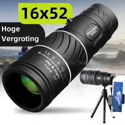 Binoculares potentes HD con Zoom militar, telescopio profesional portátil de largo alcance, Monocular de baja visión nocturna para caza, 40x60
