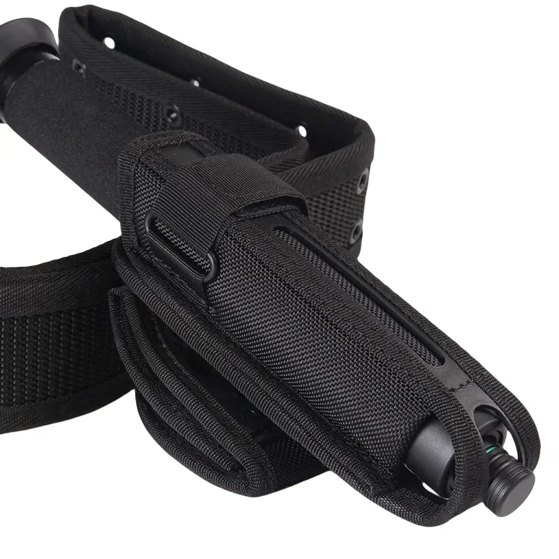 Funda de bastón táctica con rotación de 360 grados, soporte de palo extensible, bolsa de cinturón para equipo de defensa de bastón telescópico de caza - imagen 2