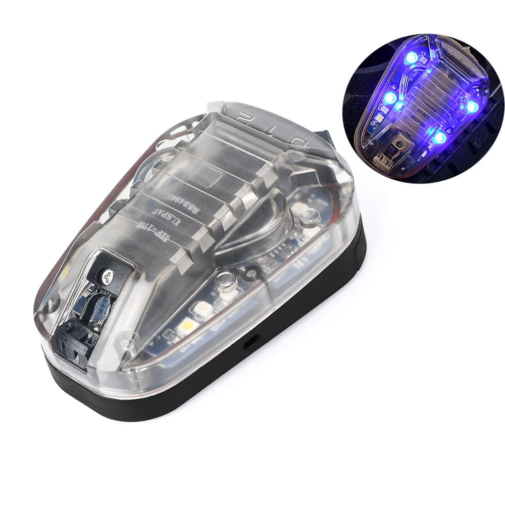 WADSN casco impermeable deportivo, luz azul, verde, rojo, estroboscópica IR, lámpara de Flash de señal de seguridad de supervivencia al aire libre, linterna de caza - imagen 3