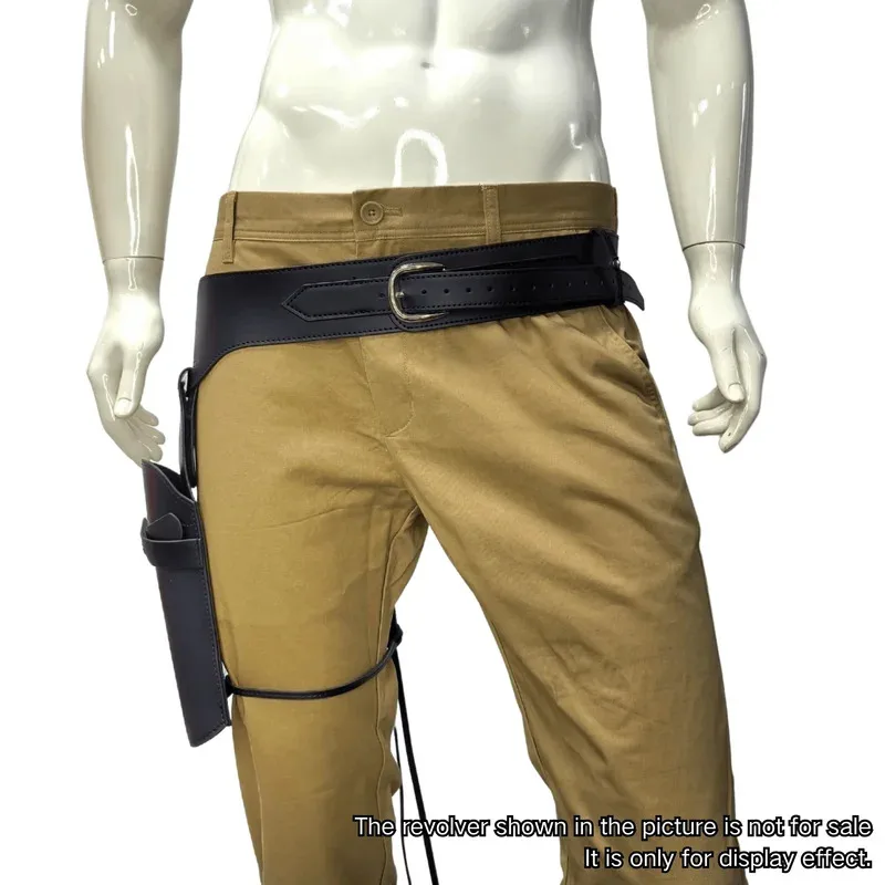 Funda para revólver de un solo barril occidental, funda para cinturón de revólver corto y largo, bolsa para revistas, accesorio táctico - imagen 3