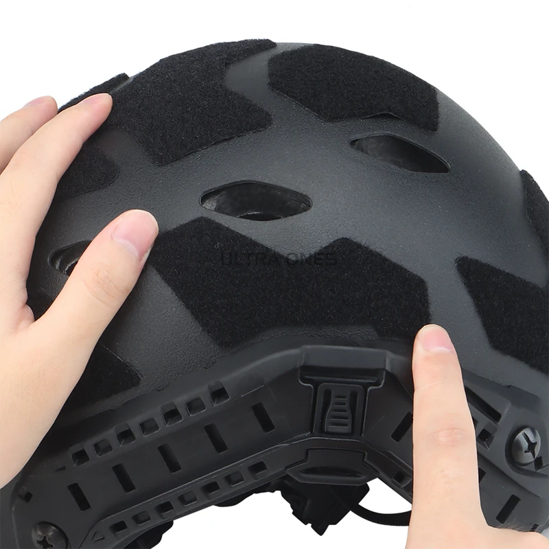 11 Uds casco rápido pegatina mágica casco Airsoft parches DIY gancho y bucle adhesivo para accesorios de cascos tácticos rápidos - imagen 3