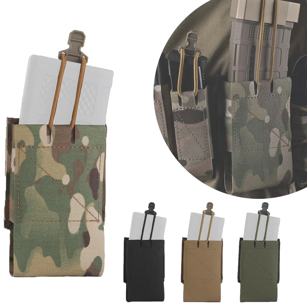 Organizador de revistas, bolsa individual para Rifle, extractor de cuerda elástica, inserciones molle láser fijas