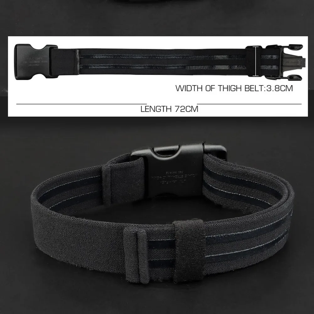 Correa táctica para muslo, banda elástica, cinturón antideslizante, funda Universal para muslo, colgador de pierna, Airsoft Militar, caza, correa para pierna caída - imagen 2