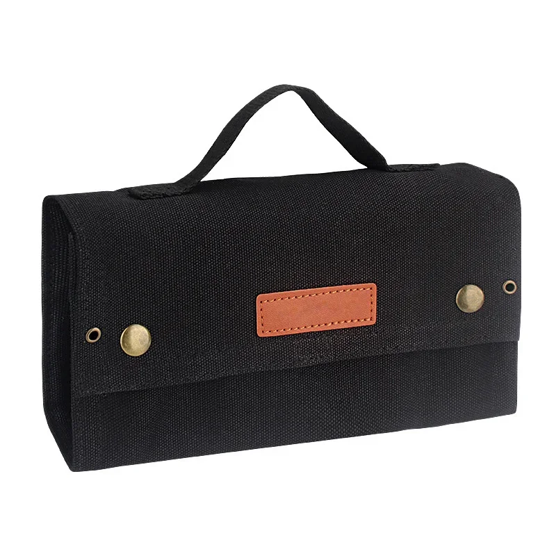 Bolsa de almacenamiento de condimentos de lona portátil y Kit de botella aromatizante con 10 tarros de especias para utensilios de cocina al aire libre - imagen 4