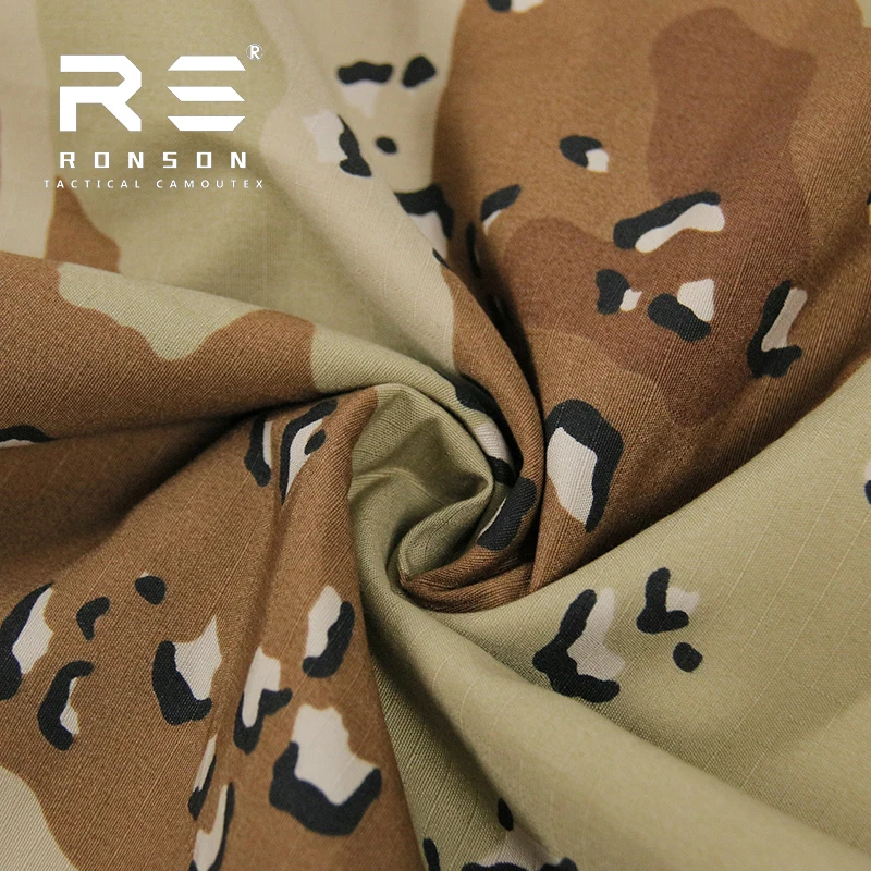 Tela de traje de rana transpirable impermeable a cuadros de esponja de chocolate de seis colores - imagen 3