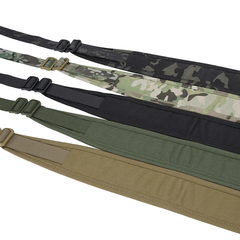 Arnés de doble punto multifuncional de camuflaje para exteriores, correa de protección para pistola táctica con cuerda colgante - imagen 4