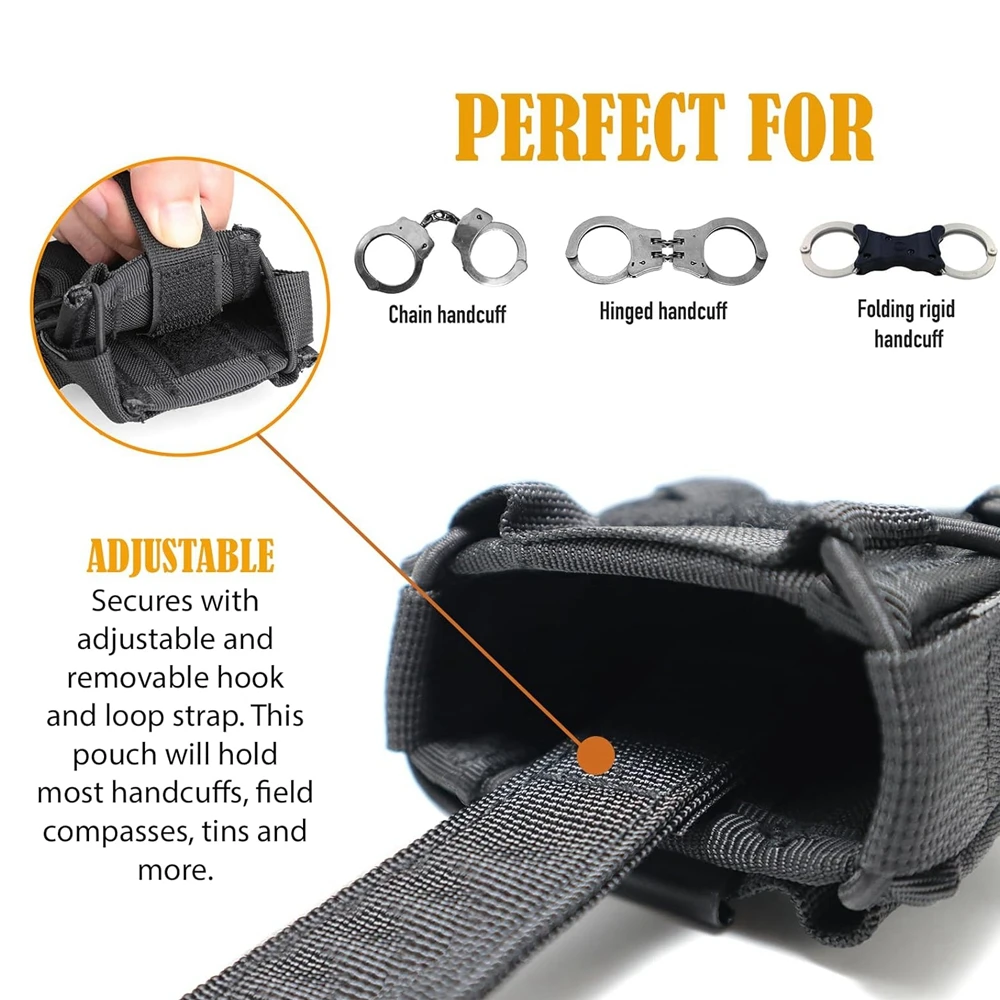 Funda portaesposas táctica MOLLE abierta para cinturón de servicio