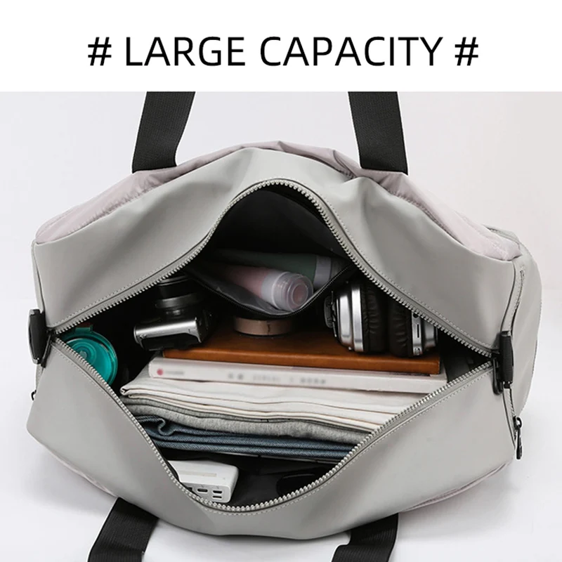 Bolsa de lona para gimnasio, bolsas deportivas húmedas y secas para Yoga, Fitness, viaje de mano con paquete de zapatos, senderismo al aire libre, Camping, bolso de equipaje - imagen 5