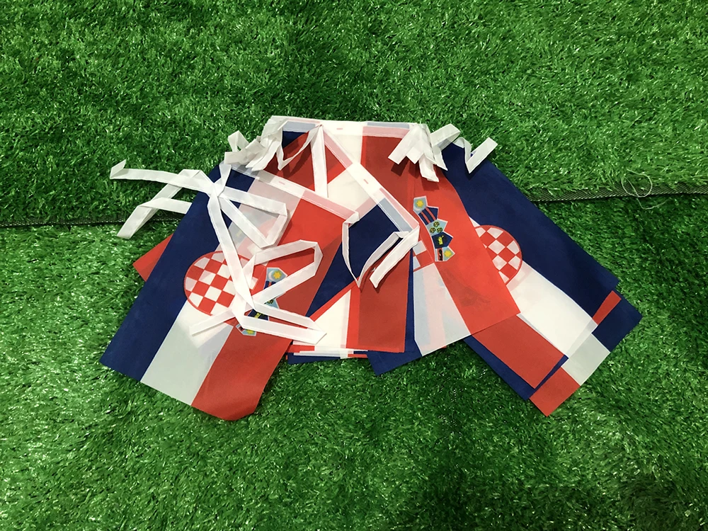 BANDERA SKY 14x21cm 20 unids/lote croacia bandera de cuerda banderines para decoración de fiestas y vacaciones - imagen 4