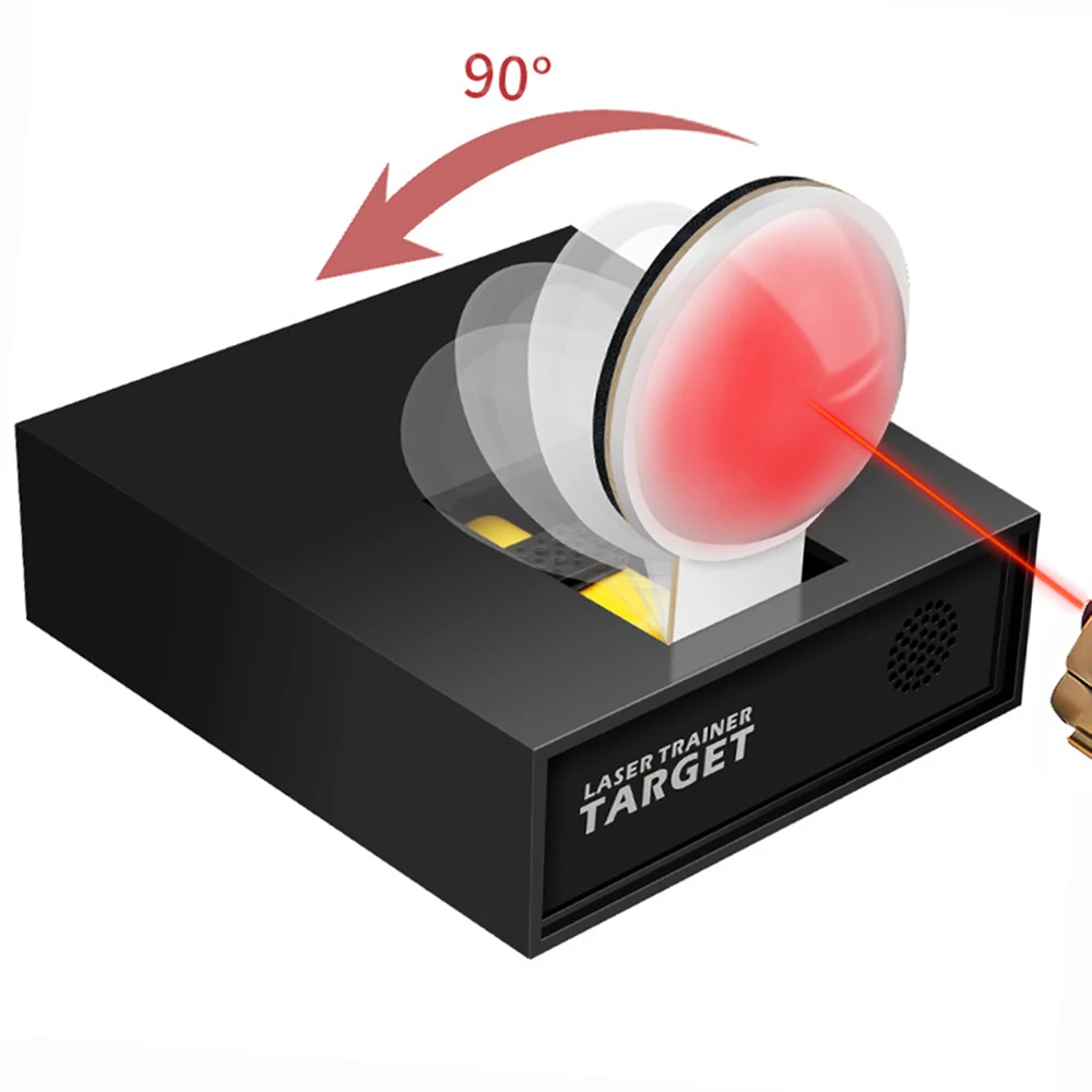 Objetivo láser de fuego seco, sistema de entrenamiento de fuego seco por inducción infrarroja, entrenador láser con sonido reactivo y práctica de disparo ligero