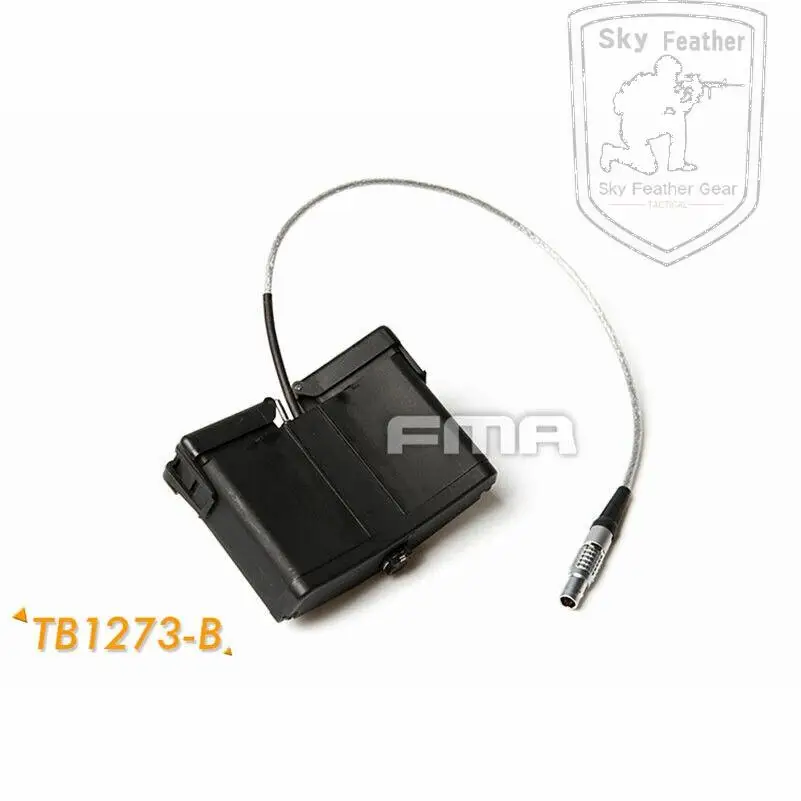 Caja de batería ficticia táctica FMA, caja de batería, NVG, sin función, con cable - imagen 4