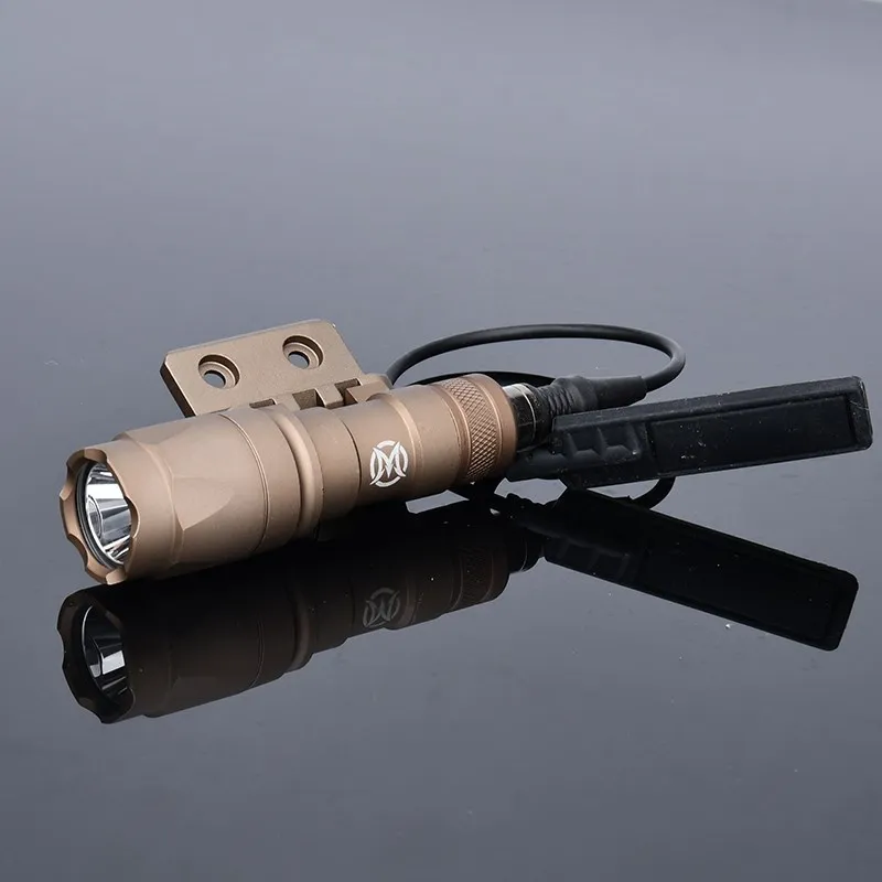 WADSN linterna táctica M300 foco de caza al aire libre M600C Base de montaje compensado M600 Base de luz de explorador compatible con Mlok Keymod - imagen 5
