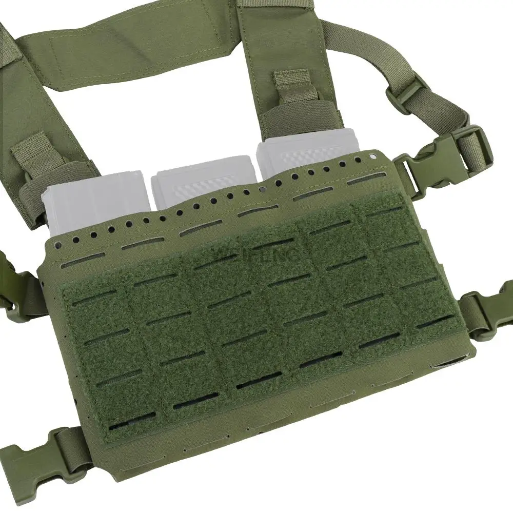 Chaleco táctico MK5, aparejo de pecho militar Molle, chaleco cortado con láser, arnés frontal de 5,56mm, funda para cargador, bolsa para walkie-talkie - imagen 2