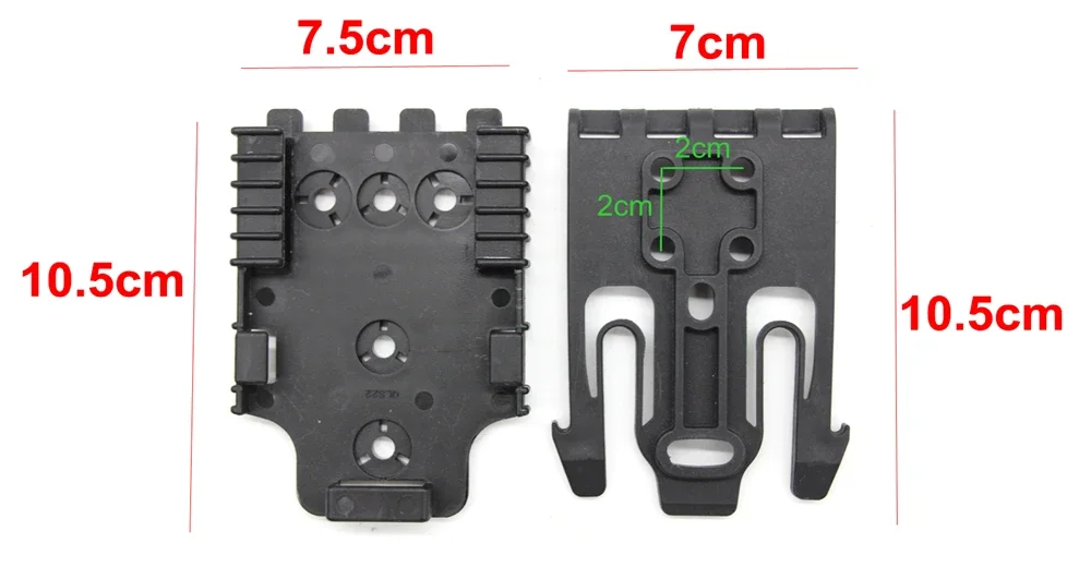 Kit de sistema de bloqueo rápido QLS19-22, accesorio de plataforma para fundas de servicio y accesorios, retención de placa receptora de horquilla de bloqueo - imagen 2