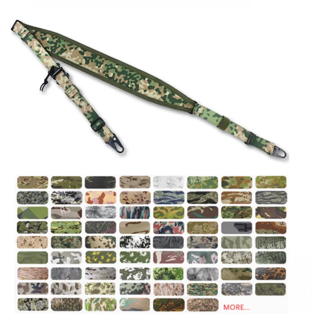 Eslinga táctica de camuflaje personalizada, correa de 2 puntos, tiro Airsoft, caza, combate, ajustable rápido, camuflaje de Países Bajos/Australia/Rhodesia - imagen 2