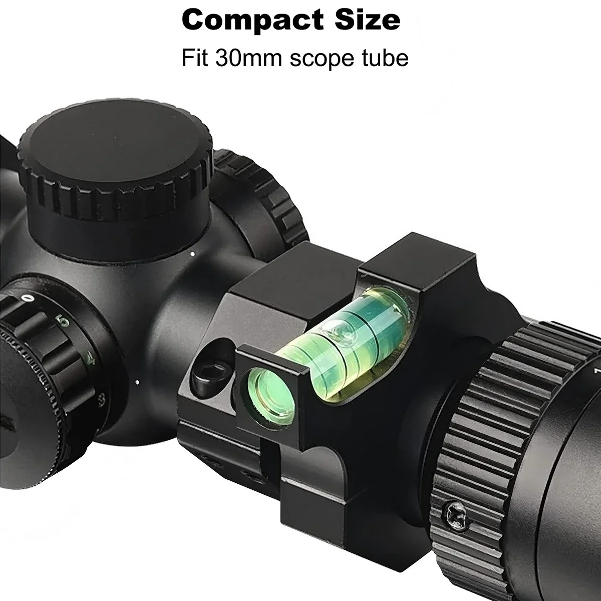 Mira telescópica táctica, medidor de burbuja, equilibrio de nivel para anillo de 25,4mm, 30mm, riel Picatinny de 20mm, adaptador de alcance para Rifle de caza - imagen 4