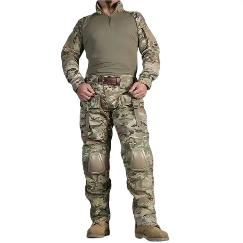 Emersongear, trajes tácticos, rodilleras, conjunto de uniforme, camisetas de combate, pantalones, camisas, pantalones, Airsoft, entrenamiento de caza al aire libre EM2711 - imagen 2