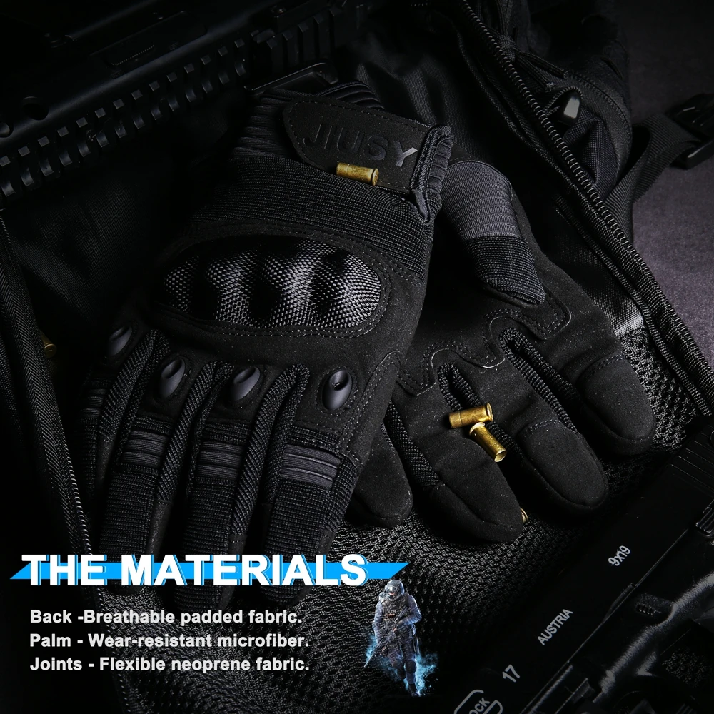 Guantes tácticos deportivos guantes de dedo completo pantalla táctil transpirable combate al aire libre Airsoft bicicleta senderismo tiro caza ciclismo - imagen 3