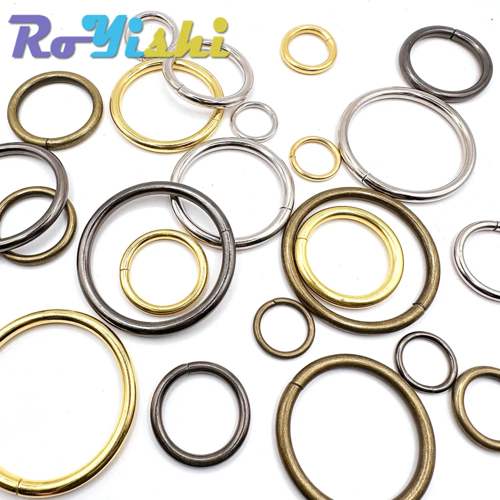 Hebillas de anillo redondo circulares de Metal para correa de bolso, cierre de Collar de perro, correas, ganchos para cinturón, llavero, bucles, accesorios de Hardware para bolso, 10 Uds. - imagen 4