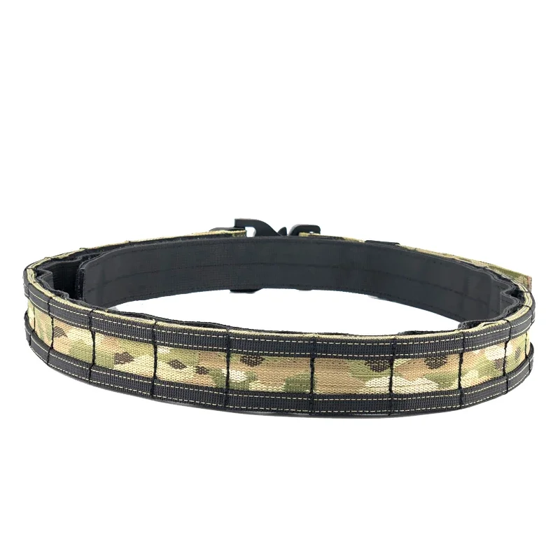 Cinturón táctico Molle Airsoft combate rps cinturón de batalla tiro Multicam doble capa 1,5 pulgadas cinturón de combate caza - imagen 3