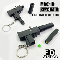 Mini llavero MAC-10 bláster airsoft funcional