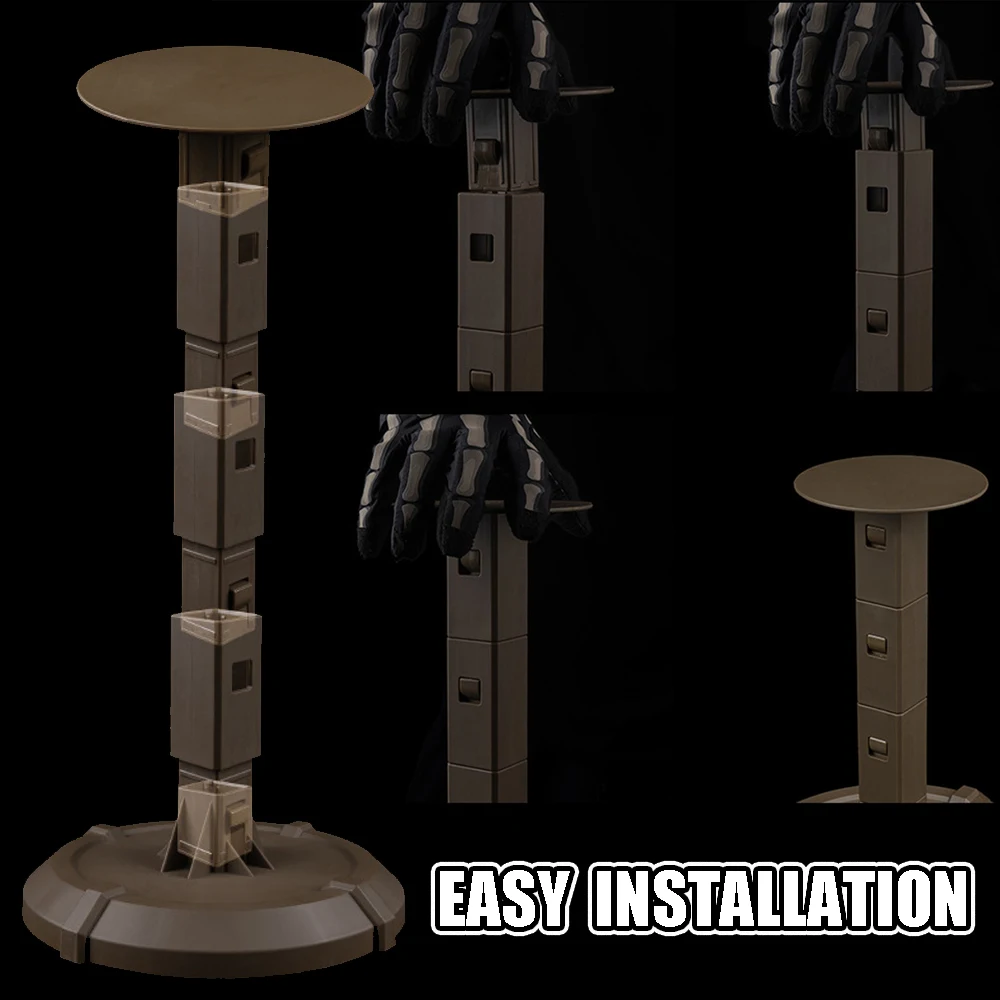 Estante de exhibición para casco táctico desmontable, organizador de equipo táctico de alta resistencia, soporte para casco de motocicleta, soporte para interior - imagen 3