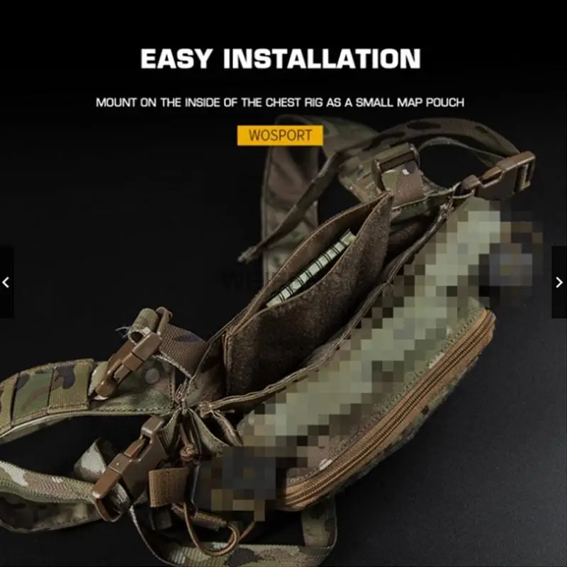 Bolsa de expansión táctica D3CRM, bolsa de expansión, almacenamiento de bolsillo oculto, chaleco de caza para deportes al aire libre - imagen 2