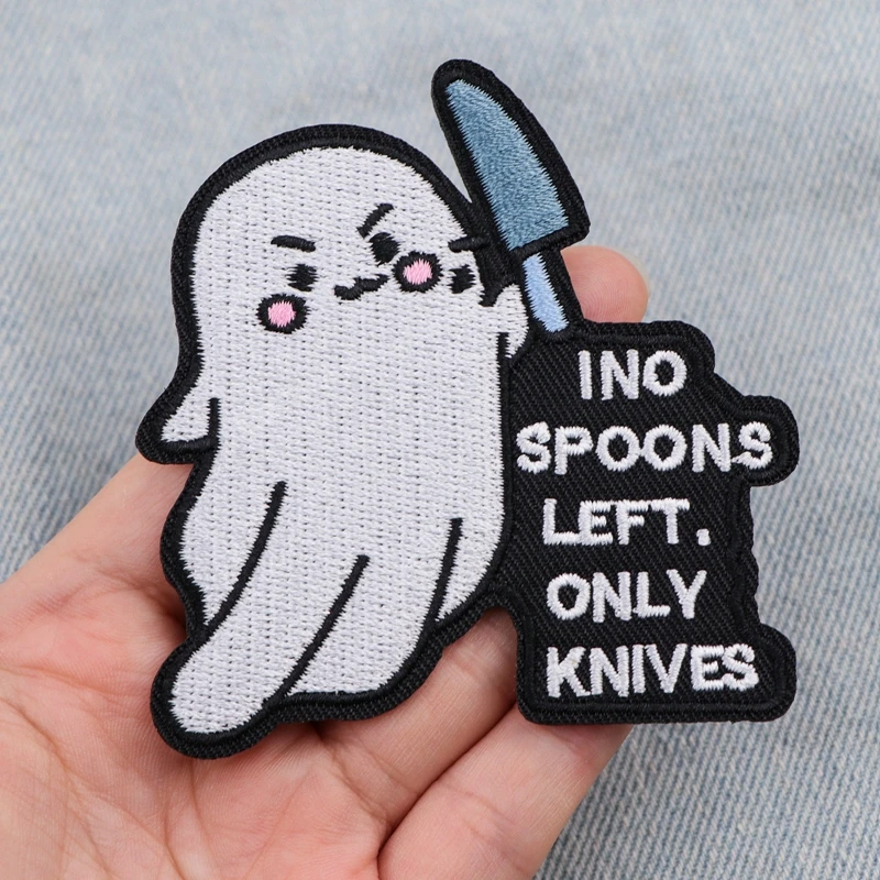 Nuevo estilo de vida animado, citas de texto, letras, planchado, parches de hierro, parches bordados, ropa, accesorios de equipaje, pegatinas - imagen 4