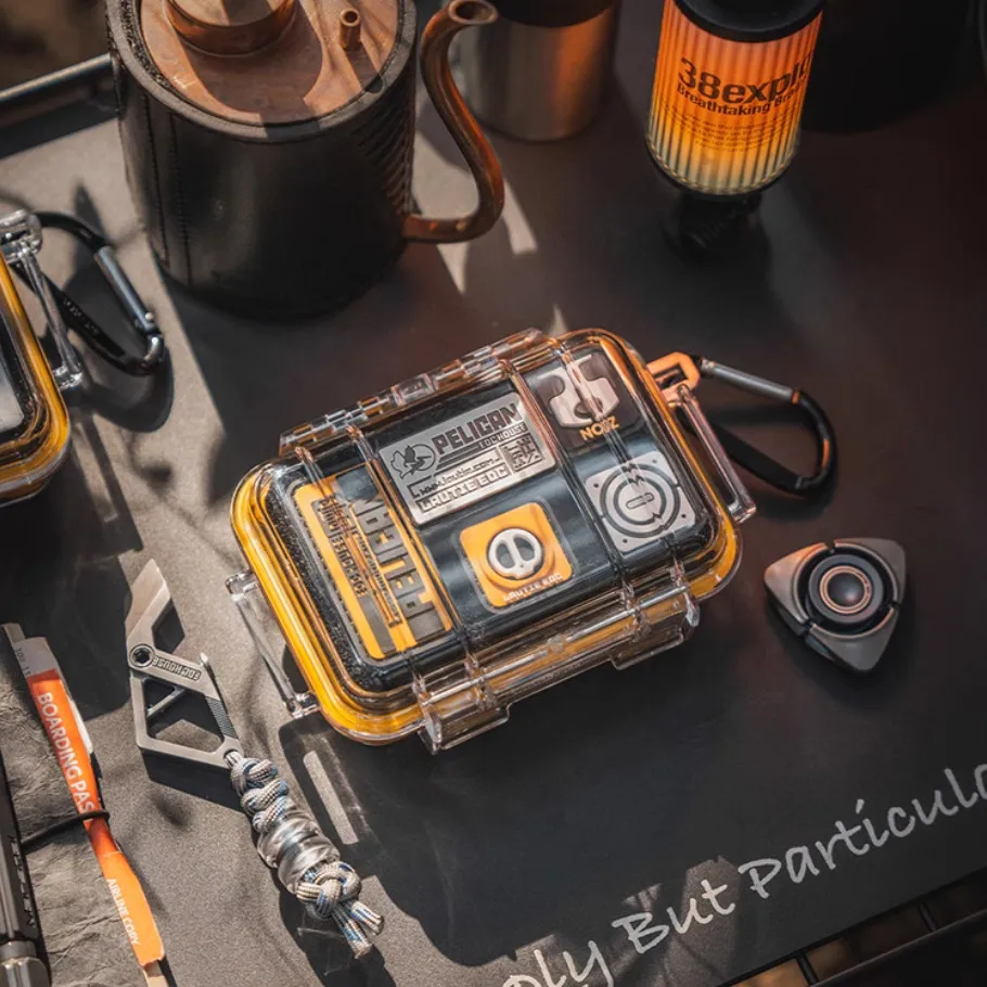 Caja de almacenamiento EDC para exteriores, impermeable, a prueba de golpes, esponja de transporte, funda transparente de PC para Fidget Spinner, contenedor de herramientas pequeñas - imagen 3