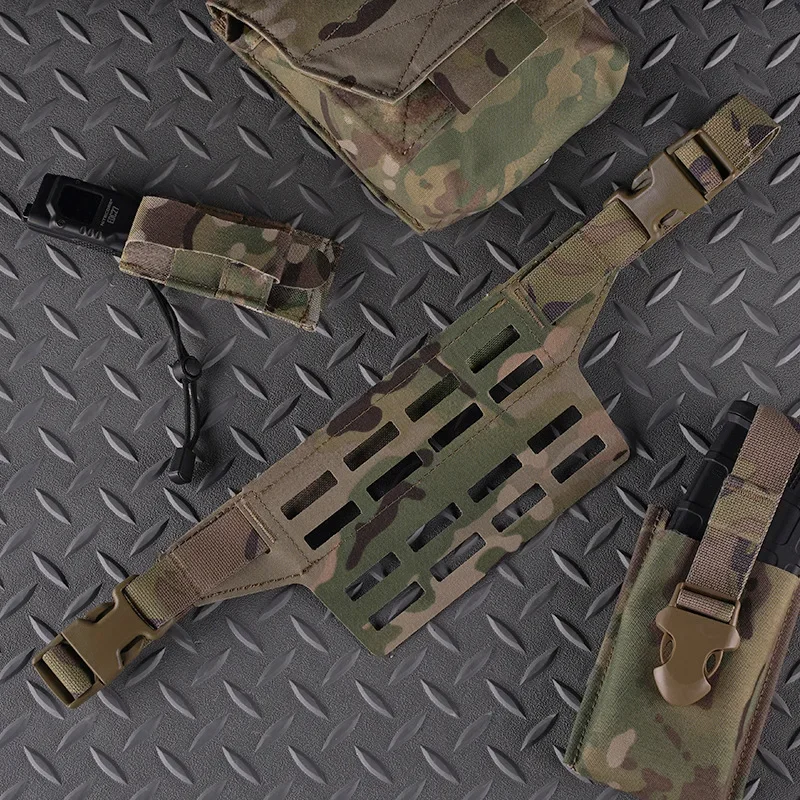 Placa adaptadora de bolsa de cintura de 4 rejillas equipada con 4 columnas de montaje MOLLE adecuada para equipos al aire libre DIY accesorios de Camping - imagen 5