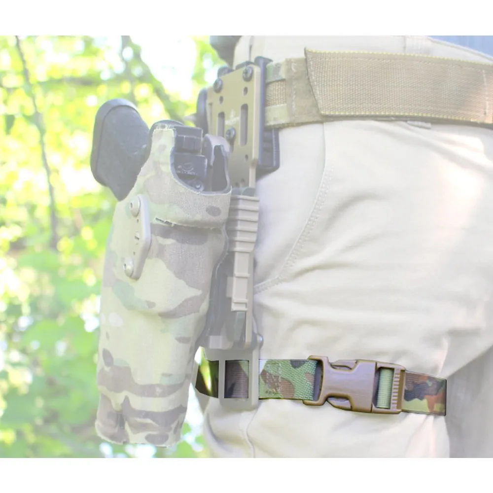 Correa táctica para pierna y muslo para funda, correa para pierna MHA, hebilla de liberación rápida de nailon, accesorios para acampar y cazar al aire libre - imagen 2