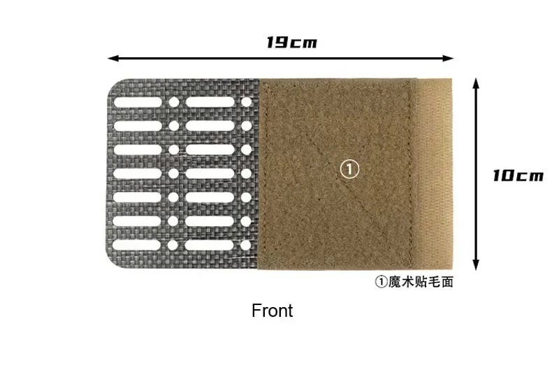 Alas de ala táctica para exteriores, solución de montaje de cuchillo recto, gancho de bucle de corte láser, accesorios de chaleco FCPC FCSK para caza - imagen 4