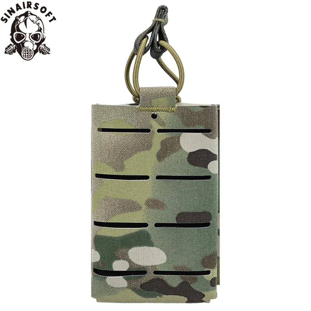 SINAIRSOFT-bolsa táctica Mag de 556mm, bolsa para una sola revista, bolsa MOLLE abierta para revistas de Rifle M4 M14 M16 AR-15 de 5,56 MM