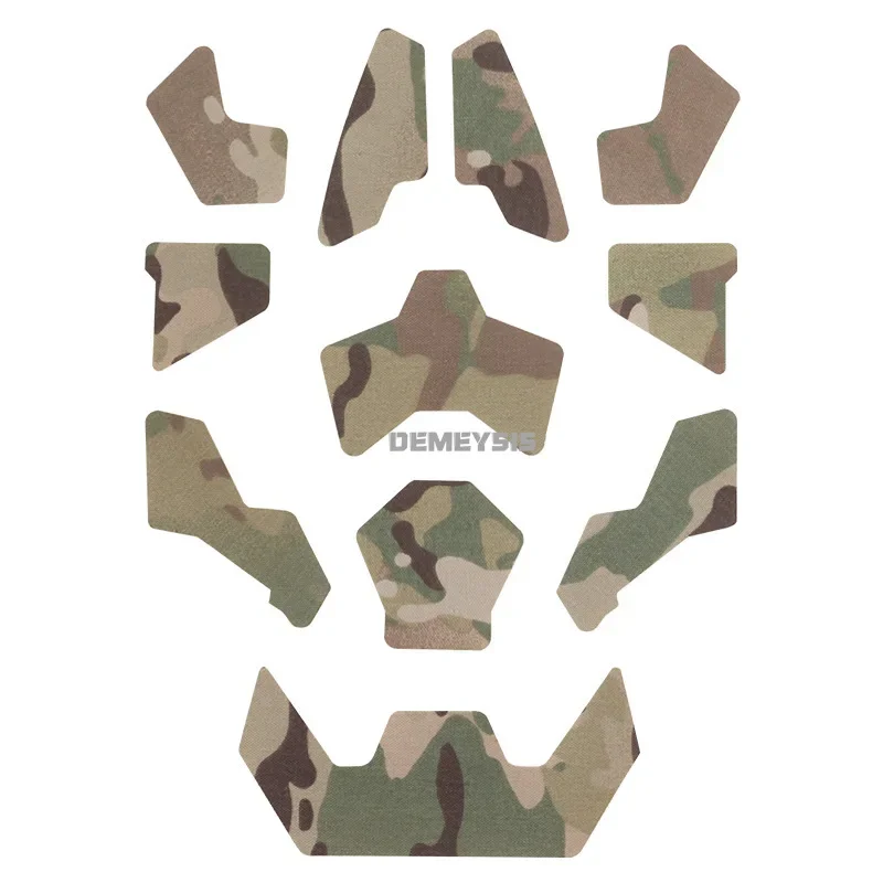Parches de camuflaje para casco táctico, parches adhesivos mágicos para casco, sujetador de bucle de gancho, accesorios para casco de corte alto SF rápido - imagen 3