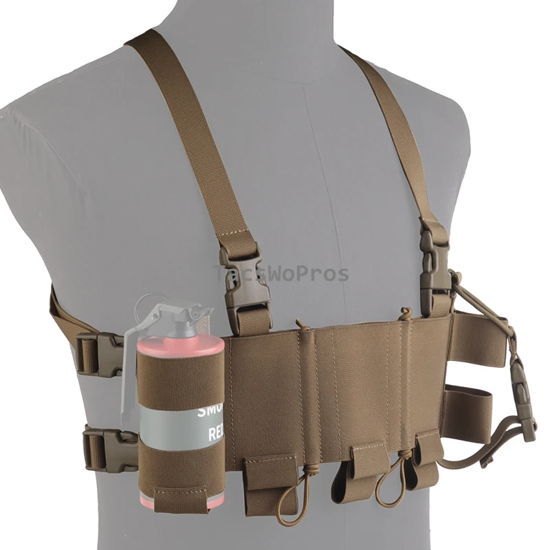 Chaleco táctico CS MOLLE para caza, portaplacas y comunicaciones - imagen 3