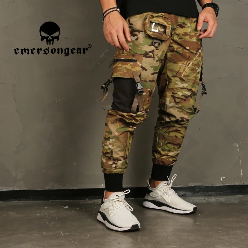 EmersonGear S Function Pantalones con bandas en el tobillo 2.0 Camping Pantalones cargo tácticos para hombre