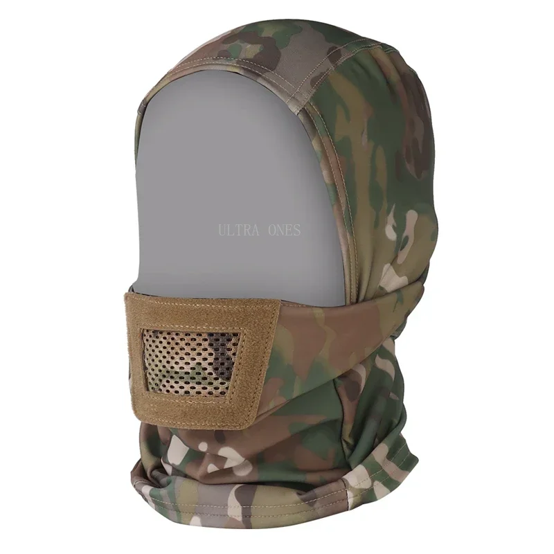 Gorro táctico, máscara facial completa, malla acolchada, pasamontañas transpirable, máscaras para fiesta, Camping, caza, senderismo, tiro Airsoft - imagen 2
