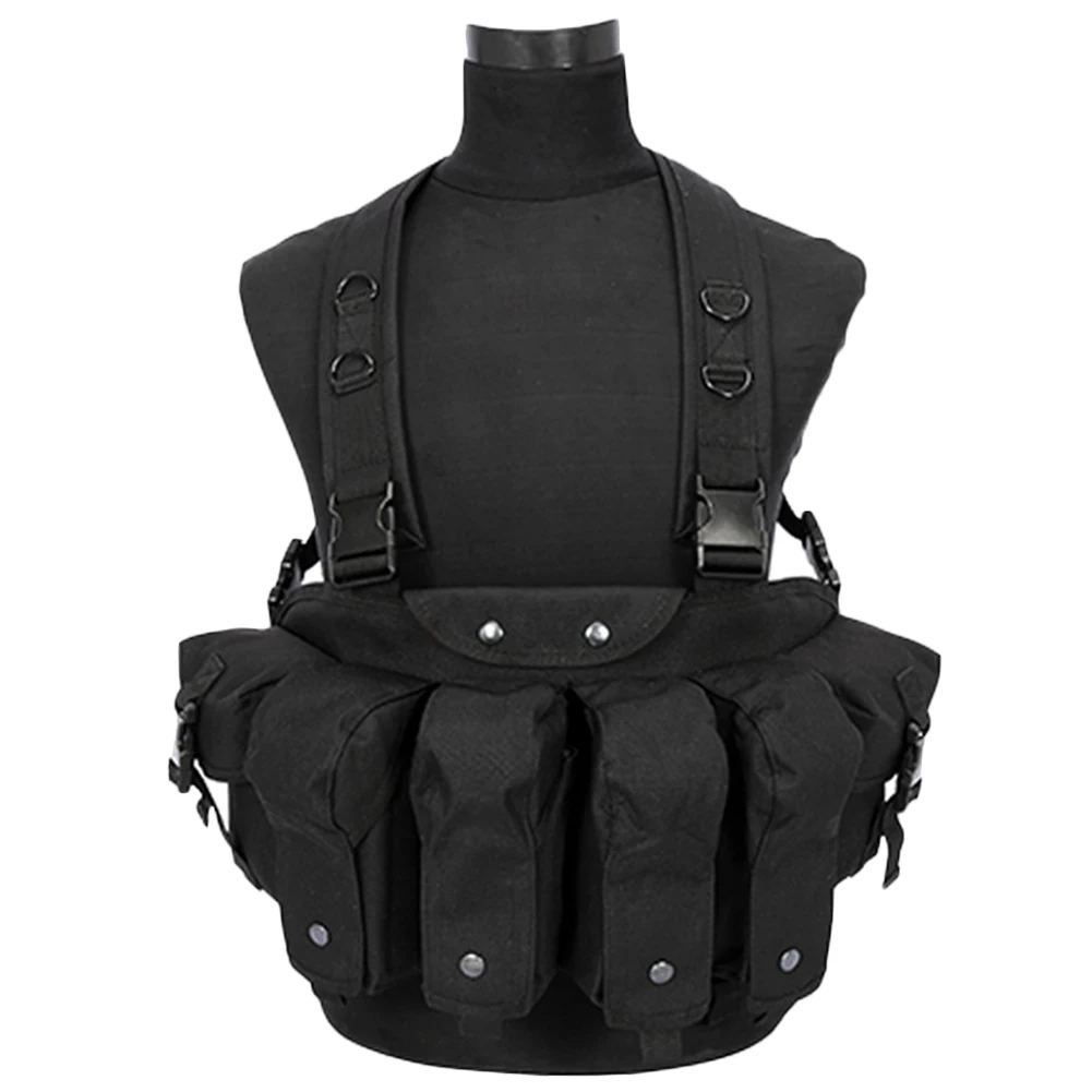 Chaleco de Asalto Combate Airsoft Militar Del Ejército, Equipo de Paintball Equipo Caza Juego Guerra Al Aire Libre, Bolsa Táctica La Revista Molle Del Equipo Pecho - imagen 3