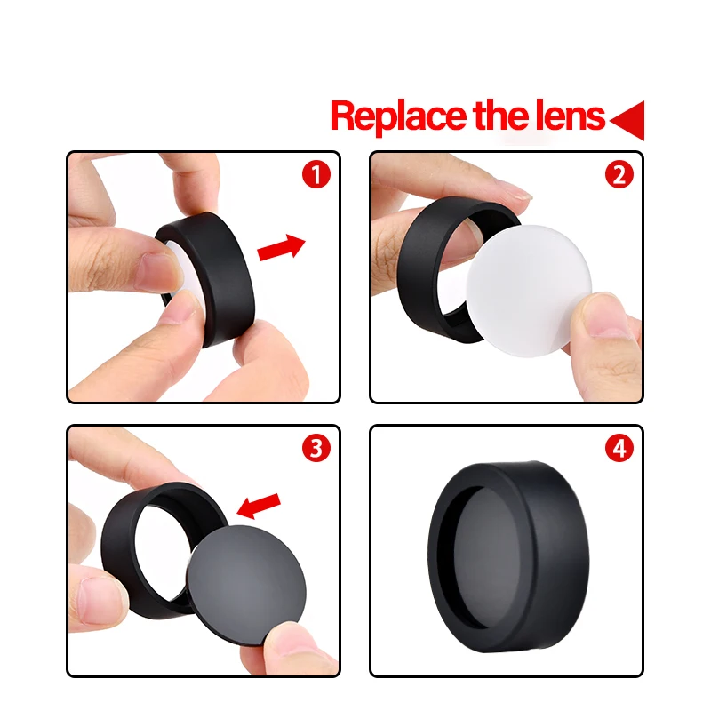 Cubierta protectora de linterna táctica arma de caza linterna espejo protector M300 M600 x 300x400V protector de lente personalizado 25,4 MM - imagen 5