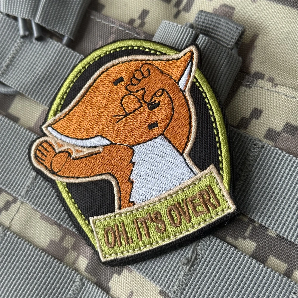 "¡Oh Todo!" Parche bordado con insignia de moral táctica para ropa, parches militares con gancho y bucle, apliques de dibujos animados para mochila - imagen 4