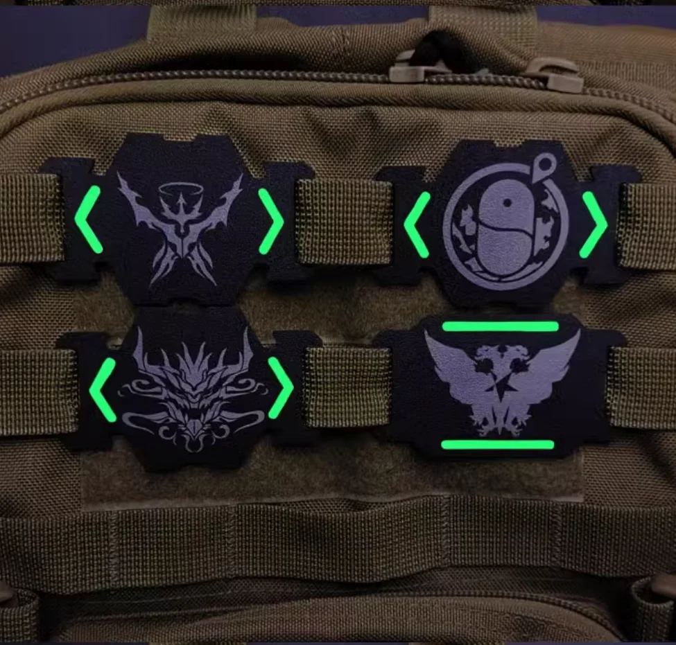 Ark of Tomorrow-Clip Molle luminoso, conjunto de correas para mochila táctica, accesorio de hebilla de engranaje para exteriores DIY - imagen 4