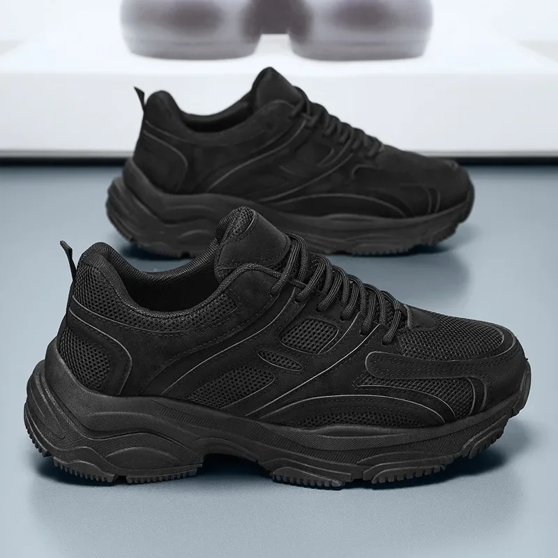 Zapatillas de correr hombre resistentes antideslizantes negro - imagen 5