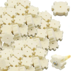 Almohadillas de limpieza de cámara, fregona de limpieza de cámara 2023, 5,56, almohadilla de limpieza de fieltro Hexagonal para limpieza de pistola de Rifle para caza, 30/50/100 Uds.