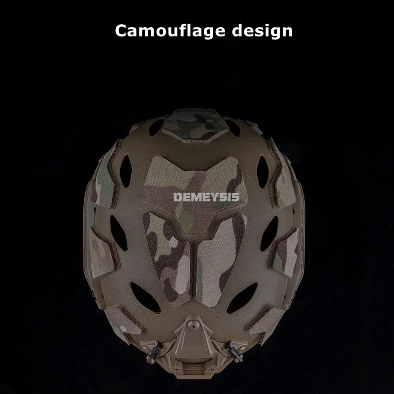 Parches de camuflaje para casco táctico, parches adhesivos mágicos para casco, sujetador de bucle de gancho, accesorios para casco de corte alto SF rápido - imagen 5