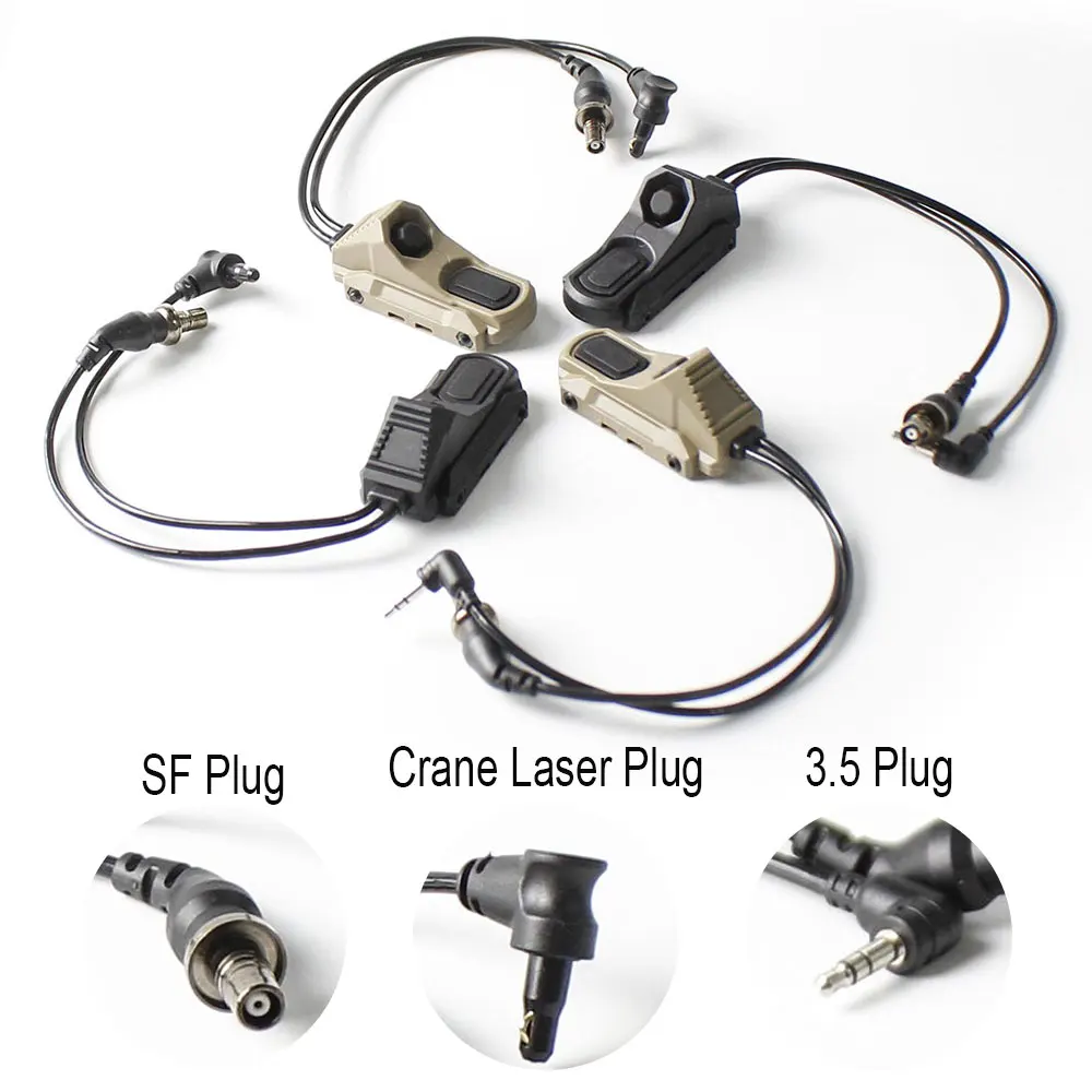 SOTAC GEAR AXON GBRS doble interruptor de botón grúa láser para linterna SF puntero láser accesorios combinados - imagen 3