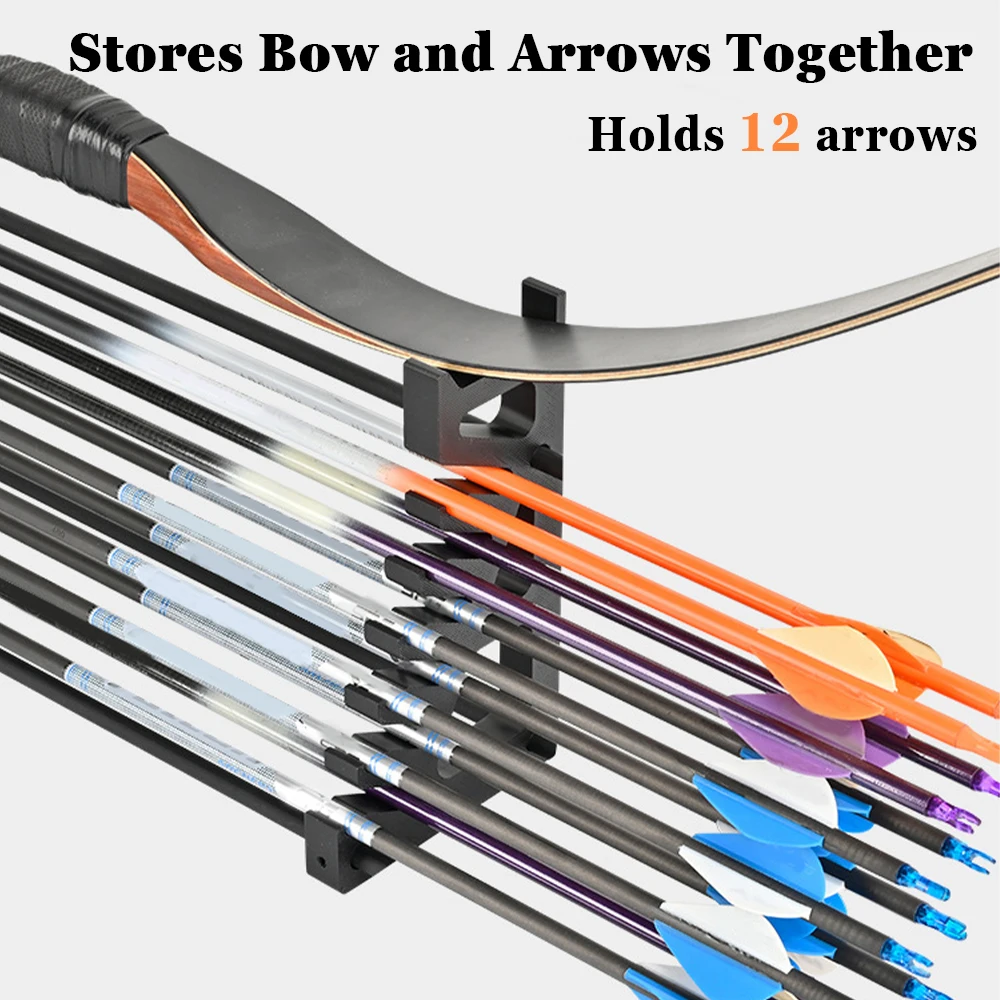 Estante de tiro con arco, estante de almacenamiento de arco y flecha, soporte de arco, soporte de flecha, colgador de arco de caza, descanso de flecha de tiro con arco - imagen 2
