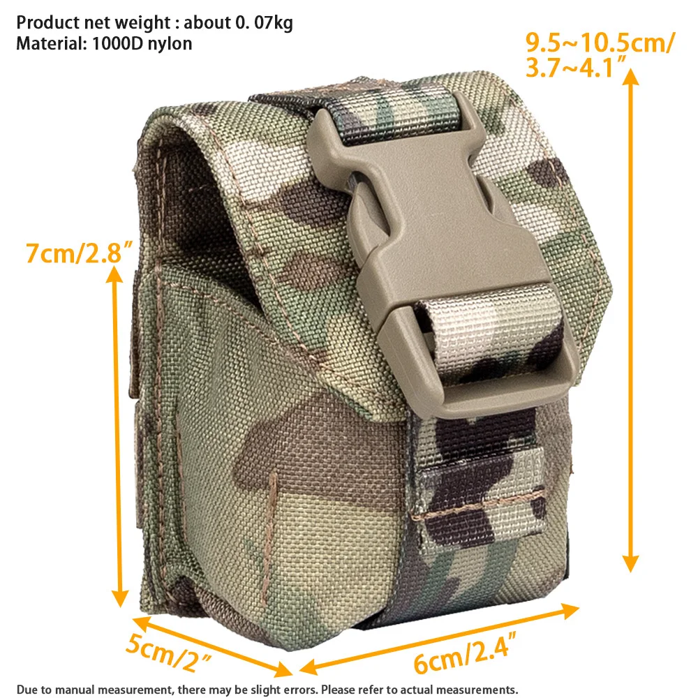 Bolsa táctica de granada Molle para M6 M33 M69 Frag, pequeña bolsa de herramientas GP, Fanny de utilidad compacta, Mini paquete, accesorios para cinturón Airsoft - imagen 5