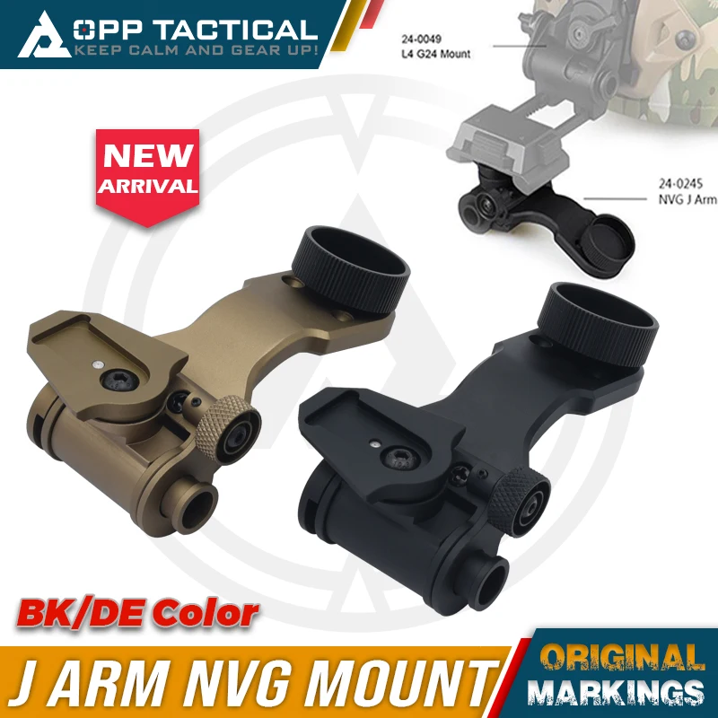 SOTAC-Adaptador de soporte para casco de Metal táctico, brazo en J, NVG, PVS-14, gafas de visión nocturna estándar, compatible con L4G24, cola de Milano, PVS 14, accesorios