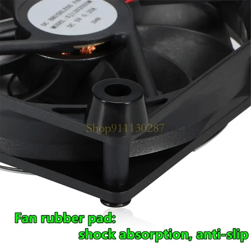 Paquete J1HC 2 ventilador enfriamiento 120 mm con ajuste velocidad 3V a 12V para actuaciones - imagen 2